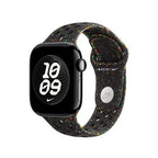 Apple MGAE4ZM/A smart wearable accessory Band Black Aluminium, Fluoroelastomer