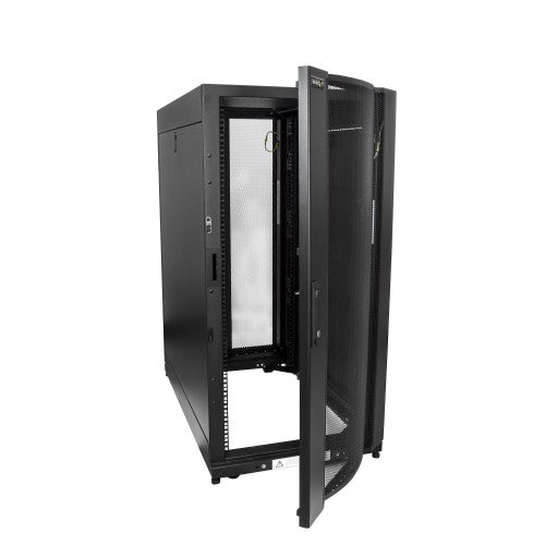 StarTech.com 25U Enterprise-Grade Server Rack Cabinet Kit, 19in Enclosed 4-Post Rack with Built-in Cable Management, 35in (89cm) Mounting Depth, 3307lb (1500kg) Capacity