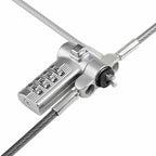 StarTech.com 25-Pack Universal Laptop Lock 6.6ft (2m), Serialized Security Cable for Notebook, Compatible With Noble Wedge®/Nano/K-Slot, Keyless Combination Cable - TAA