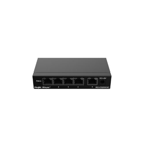 Ruijie Networks RG-ES205GC network switch Managed L2 Gigabit Ethernet (10/100/1000) Black