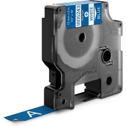 Dymo 1805243 Ribbon Vinyl white / blue 12mmx5,5m for Dymo Rhino 6-12mm/19mm/24mm