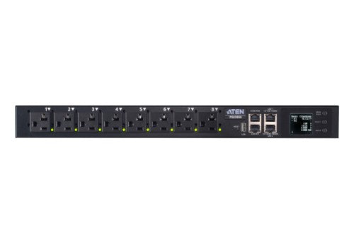 ATEN 32A 8-Outlet 1U Outlet Metered & Switched PDU + Free Eco PDU Manager Software