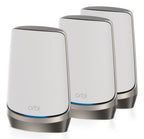 NETGEAR Orbi Quad-band RBKE963 AXE11000 WiFi 6E Mesh System Quad-band (2.4 GHz / 5 GHz-1 / 5 GHz-2 / 6 GHz) Wi-Fi 6 (802.11ax) Grey, White 16 Internal