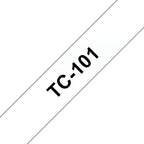 Brother TC-101 DirectLabel black on Transparent 12mm x 7,7m for Brother P-Touch TC 9-12mm