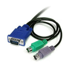StarTech.com 6 ft 3-in-1 Ultra Thin PS/2 KVM Cable