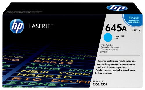 HP C9731A/645A Toner cartridge cyan, 12K pages/5% for Canon LBP-86