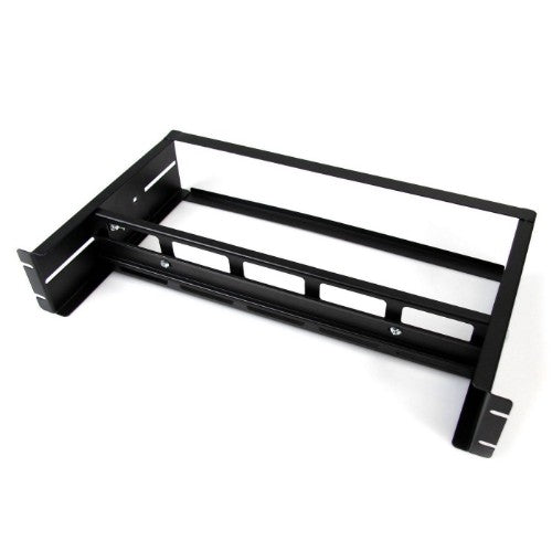 StarTech.com 2U DIN Rail Kit for Standard 19" Rack - Adjustable Depth Rackmount DIN Rail with Top Hat, Mini, G Rails, 27lbs/12.5kg Weight Capacity