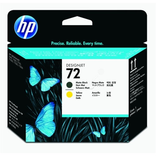 HP C9384A/72 Printhead black matt + yellow for HP DesignJet T 1100/1200/1300/620