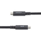 StarTech.com 6ft (1.8m) USB-C Cable, USB 5Gbps, 100W (5A) Power Delivery, Certified Works with Chromebook, 4K 60Hz DP Alt Mode, USB-IF Certified - Thunderbolt Compatible
