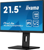 iiyama ProLite 21.5” IPS technology panel with height adjustable stand and 100Hz refresh rate