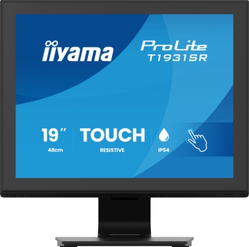 iiyama ProLite T1931SR-B2S computer monitor 48.3 cm (19") 1280 x 1024 pixels SXGA LCD Touchscreen Table Black