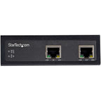 StarTech.com Industrial Single Port Gigabit PoE Extender - 60W 802.3bt PoE /PoE+/ PoE++ - 100m/ 330ft - Power Over Ethernet Network Range Extender - IP-30 - -40C to +75C - TAA