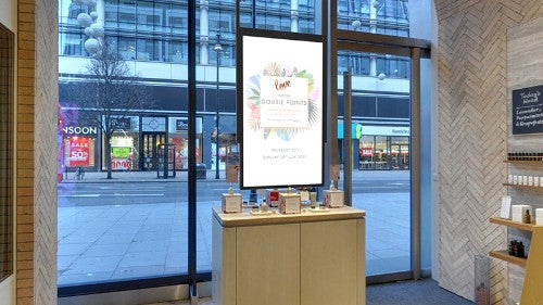 Allsee Technologies UDS55HD8 Signage Display Double sided totem 139.7 cm (55") Wi-Fi 3500 cd/m² Full HD Black Built-in processor Android 7.1 24/7