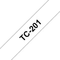 Brother TC-201 DirectLabel black on white 12mm x 7,7m for Brother P-Touch TC 9-12mm