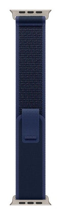 Apple 49mm Blue Trail Loop - S/M - Natural Titanium Finish