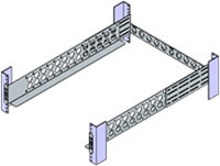 Origin Storage 2U Universal Medium Duty 4-post fixed server rails