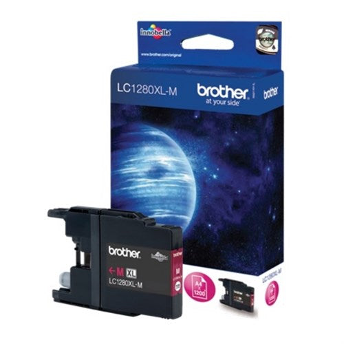 Brother LC-1280XLMBP Ink cartridge magenta high-capacity Blister, 1.2K pages for Brother MFC-J 6510