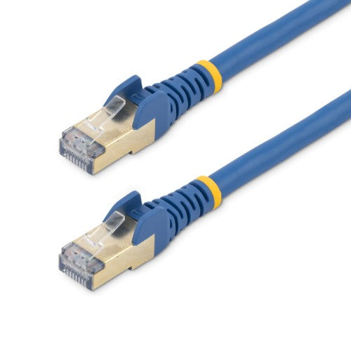 StarTech.com 3m CAT6a Ethernet Cable - 10 Gigabit Shielded Snagless RJ45 100W PoE Patch Cord - 10GbE STP Network Cable w/Strain Relief - Blue Individually Tested/Wiring is UL Certified/TIA