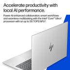 HP EliteBook 6 G2i 16 inch Notebook Next Gen AI PC Intel Core Ultra 7 Laptop 40.6 cm (16") WUXGA 16 GB DDR5-SDRAM 512 GB SSD Wi-Fi 6E (802.11ax) Windows 11 Pro Silver