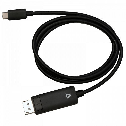 V7 V7USBCDP14-1M video cable adapter DisplayPort USB Type-C Black