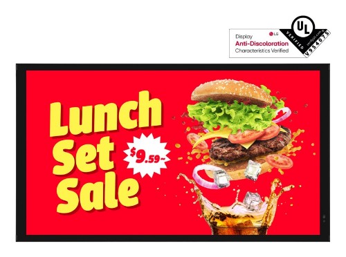 LG 55XE4P-B Signage Display Digital signage flat panel 139.7 cm (55") LED Wi-Fi 4000 cd/m² Full HD Black WebOS 24/7