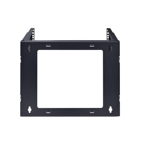 StarTech.com 2-Post 8U Wall Mounted Rack, Adjustable Depth up to 16in (40cm), Bracket for 19-inch Server/Data/Networking Equipment, Open Frame, Max 88lb (40kg)