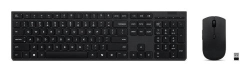 Lenovo 4X31R64325 keyboard Mouse included Office RF Wireless + Bluetooth French Black