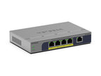 NETGEAR GS105PP Unmanaged Gigabit Ethernet (10/100/1000) Power over Ethernet (PoE) Desktop/Wall-Mounting Grey