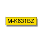 Brother MK-631BZ DirectLabel black on yellow 12mm x 8m for Brother P-Touch M 9-12mm