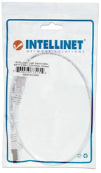 Intellinet Network Patch Cable, Cat6, 0.5m, White, Copper, S/FTP, LSOH / LSZH, PVC, RJ45, Gold Plated Contacts, Snagless, Booted, Lifetime Warranty