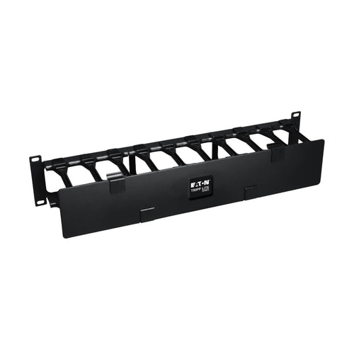 Tripp Lite SRCABLEDUCT2UHD SmartRack 2U High Capacity Horizontal Cable Manager - Finger duct with dual-hinge cover