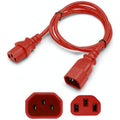 AddOn Networks ADDC132C1418AWG7FTRD power cable Red 2.13 m C13 coupler C14 coupler