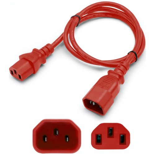 AddOn Networks ADDC132C1418AWG7FTRD power cable Red 2.13 m C13 coupler C14 coupler