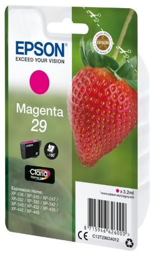 Epson C13T29834022/29 Ink cartridge magenta Blister Radio Frequency, 180 pages 3,2ml for Epson XP 235/335