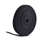 StarTech.com 75ft (22.8m) Hook and Loop Roll, 0.5in Wide, Black, Cut-to-Size Reusable Cable Ties, Fastener Tape, Adjustable Fabric Wraps, Bulk Roll
