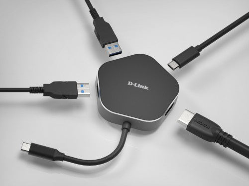 D-Link 4-in-1 USB-C Hub with HDMI and Power Delivery