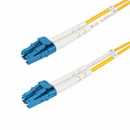 StarTech.com 8m (26.2ft) LC to LC (UPC) OS2 Single Mode Duplex Fiber Optic Cable, 9/125µm, 100G, Bend Insensitive, Low Insertion Loss - LSZH Fiber Jumper Cord