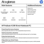 HP ProBook 4 G1iR Intel Core 5 120U Laptop 40.6 cm (16") WUXGA 16 GB DDR5-SDRAM 256 GB SSD Wi-Fi 6E (802.11ax) Windows 11 Pro Silver