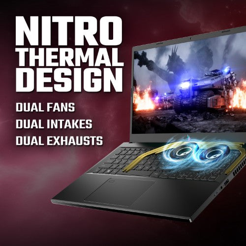 Acer Nitro V 15 ANV15-51-51GU Intel® Core™ i5 i5-13420H Laptop 39.6 cm (15.6") Full HD 8 GB DDR5-SDRAM 512 GB SSD NVIDIA GeForce RTX 3050 Wi-Fi 6 (802.11ax) Windows 11 Home Black