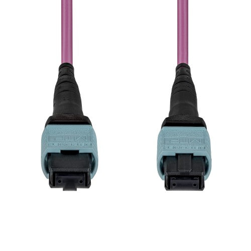 StarTech.com 10m (33ft) MTP®/MPO Fiber Optic Cable, 24F Type-B, OS2 Single Mode MTP/APC Female Fiber Patch Cable, 9/125µm, OFNP Plenum, MTP-24 Fiber Jumper Cord