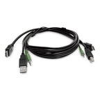 StarTech.com 6ft (1.8m) HDMI KVM Cable, USB 2.0, 3.5mm Audio, Universally Compatible Combo Cable for KVM Switches