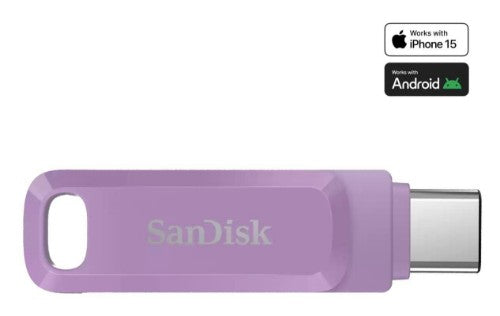 SanDisk Ultra Dual Drive Go USB flash drive 512 GB USB Type-C 3.2 Gen 1 (3.1 Gen 1) Lavender