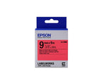 Epson C53S653001/LK-3RBP DirectLabel-etikettes black on red 9mm x 9m for Epson LabelWorks 4-18mm/36mm/6-12mm/6-18mm/6-24mm