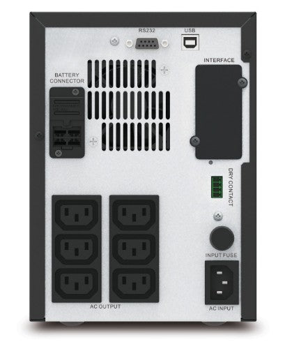 APC Easy UPS 1 Ph Line Interactive, 750VA, Tower, 230V, 6 IEC C13 outlets, AVR, Dry Contact, LCD, W/O Network Card support