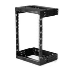 StarTech.com 2-Post 15U Heavy-Duty Wall Mount Network Rack, 19" Open Frame Server Rack with Adjustable Depth, Wall Mount Data Rack for IT / AV / Patch Panel / Computer Equipment - Cage Nuts and Screws Included