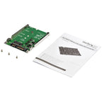 StarTech.com M.2 SATA SSD to 2.5in SATA Adapter, M.2 NGFF to SATA Converter, Open-Frame Bracket, 7mm High, M2 Hard Drive Adapter - Not Compatible with NVMe - TAA