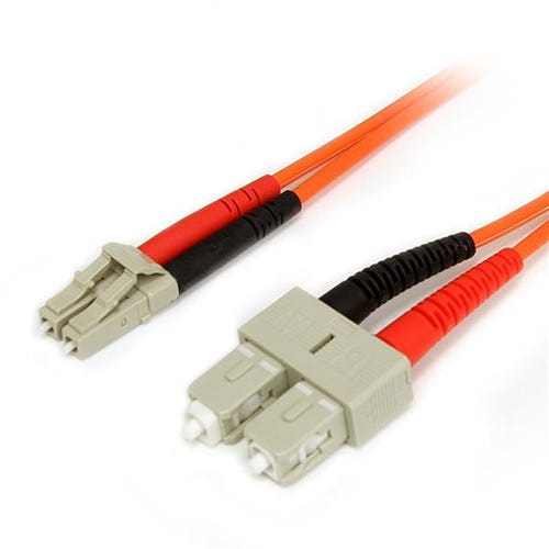 StarTech.com 1m Fiber Optic Cable - Multimode Duplex 62.5/125 LSZH Fiber Jumper Cord - LC/SC