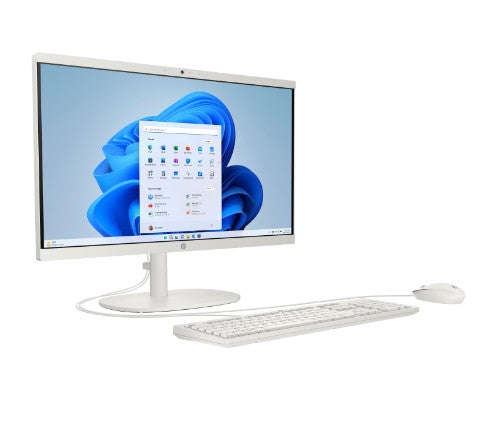 HP 22-dg0006na Intel® N N100 54.5 cm (21.4") 1920 x 1080 pixels All-in-One PC 8 GB DDR5-SDRAM 256 GB SSD Windows 11 Home Wi-Fi 6 (802.11ax) White