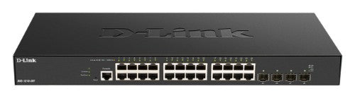 D-Link 24-port 10GBASE-T + 4-port 10/25G SFP28 Smart Managed Switch