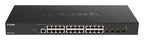 D-Link 24-port 10GBASE-T + 4-port 10/25G SFP28 Smart Managed Switch